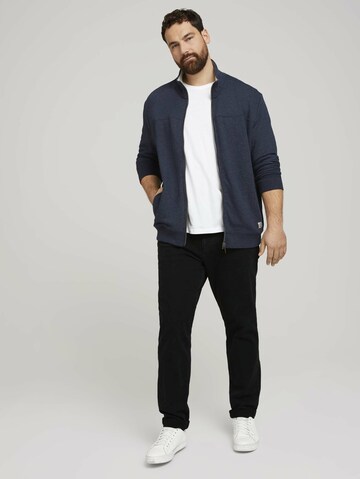 TOM TAILOR Men + Sweatvest in Blauw