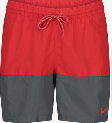Nike Swim Athletic Swim Trunks 'Split' in Red: front