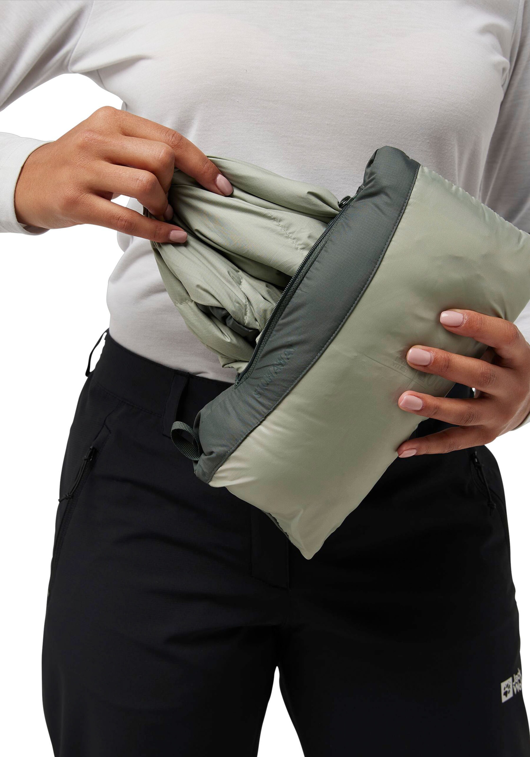 JACK WOLFSKIN Outdoor Jacket in Green