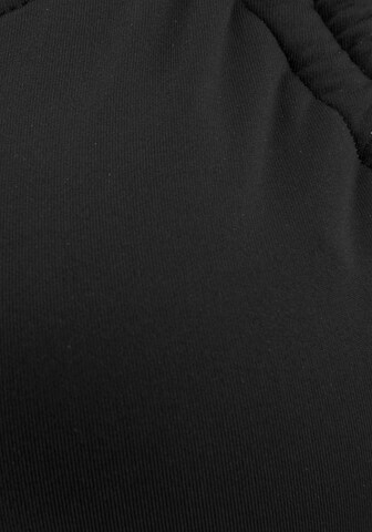 LASCANA T-shirt сутиен Горнище на бански в черно