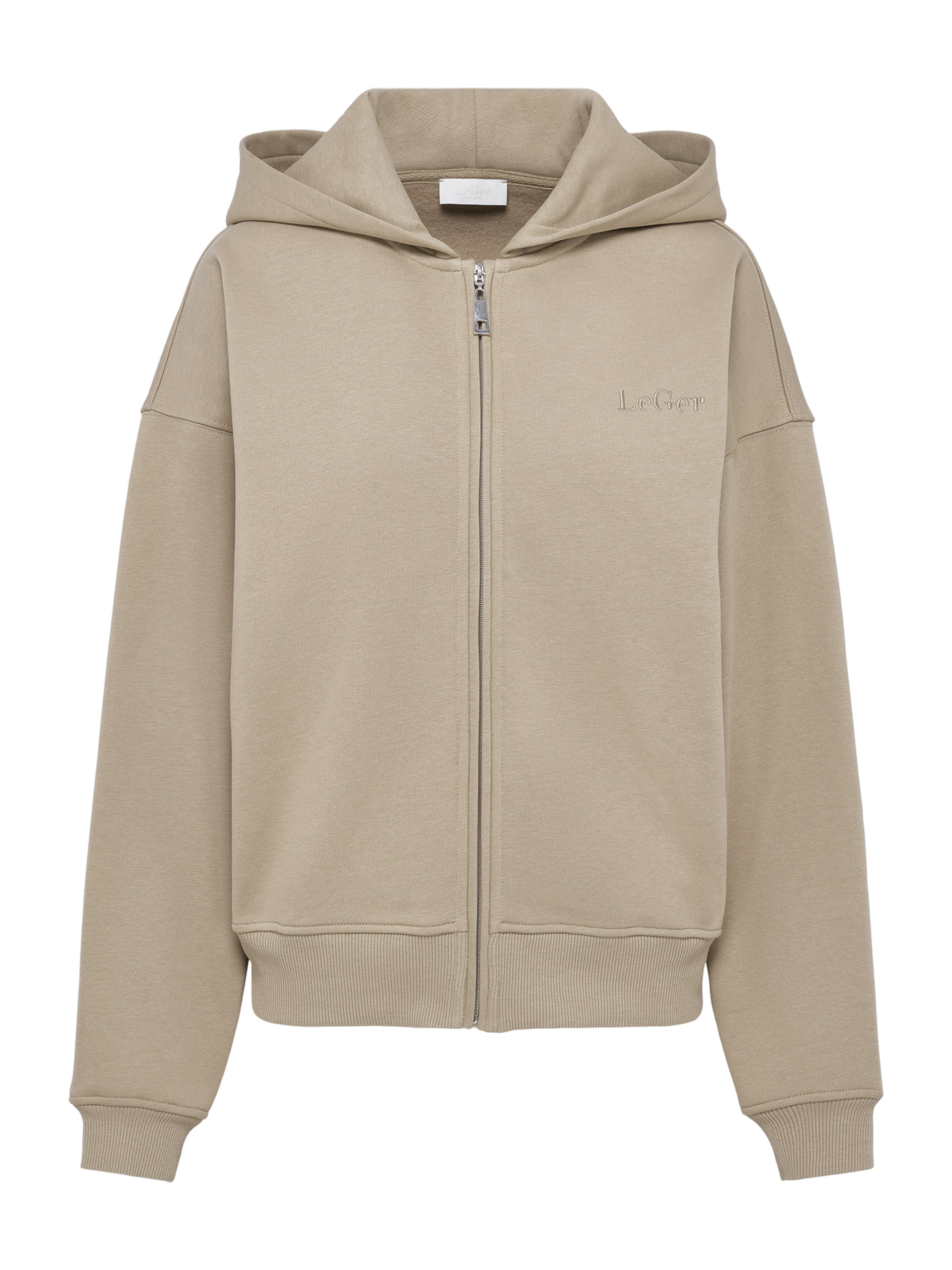 LeGer by Lena Gercke Sweatvest 'Fenna' in Beige: voorkant