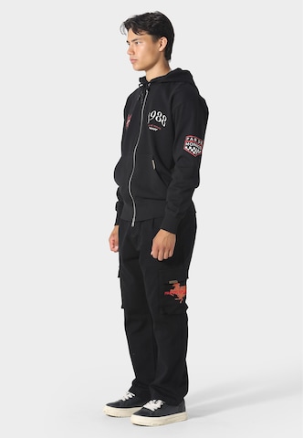 Pas De Monaco Sweat jacket 'Circuit 88' in Black