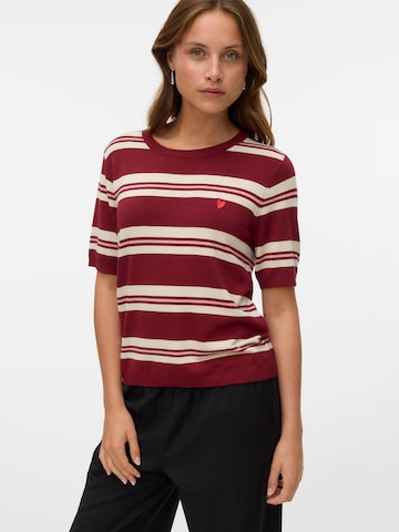 VERO MODA Pullover 'VMCARMELIA' in Rot: Vorderseite
