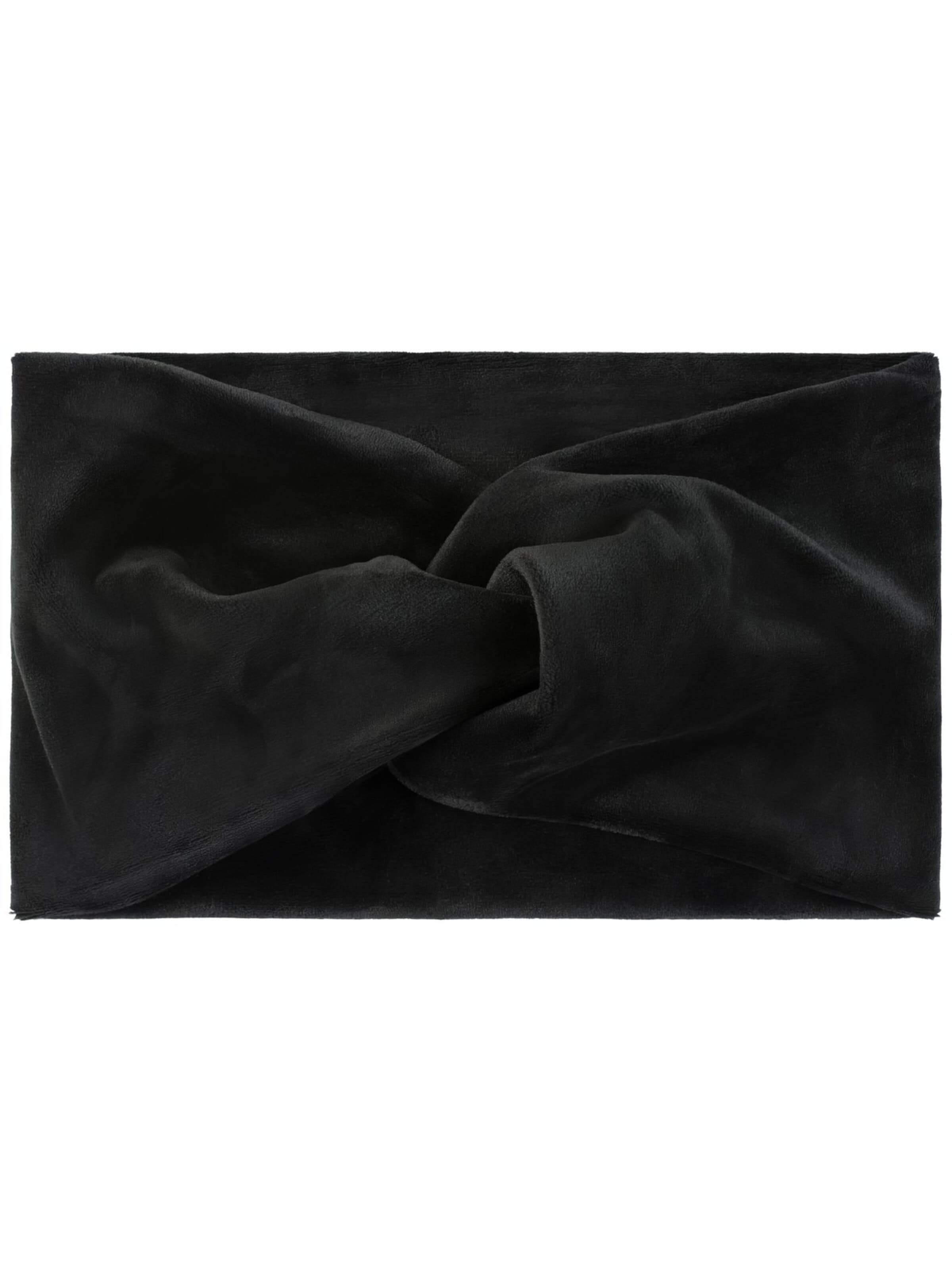 styleBREAKER Hair jewelry 'Samt Stirnband mit Twist Knoten' in Black: front