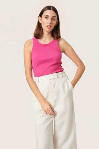 Top di SOAKED IN LUXURY in rosa: frontale