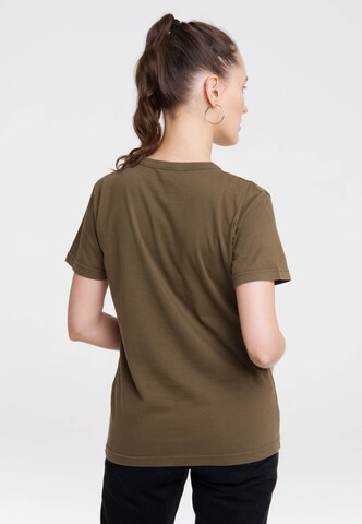 LOGOSHIRT T-Shirt 'Peanuts - Snoopy' in Grün