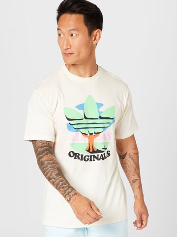 ADIDAS ORIGINALS Shirt 'Trefoil Tree' in Wit: voorkant