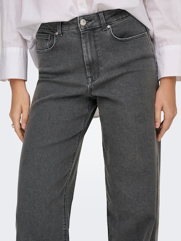 ONLY Wide Leg Jeans 'ONLSANNA' in Grau