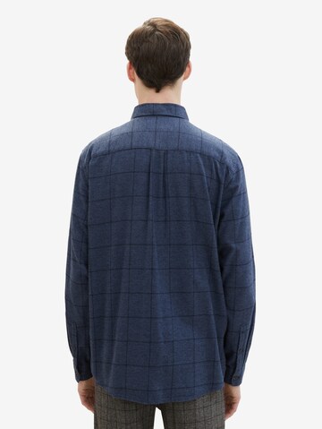 Coupe regular Chemise TOM TAILOR en bleu