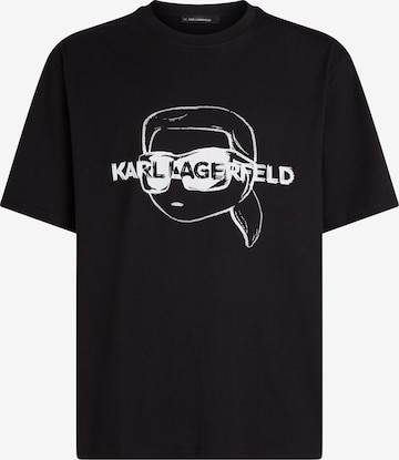 Karl Lagerfeld - Camisa em preto: frente