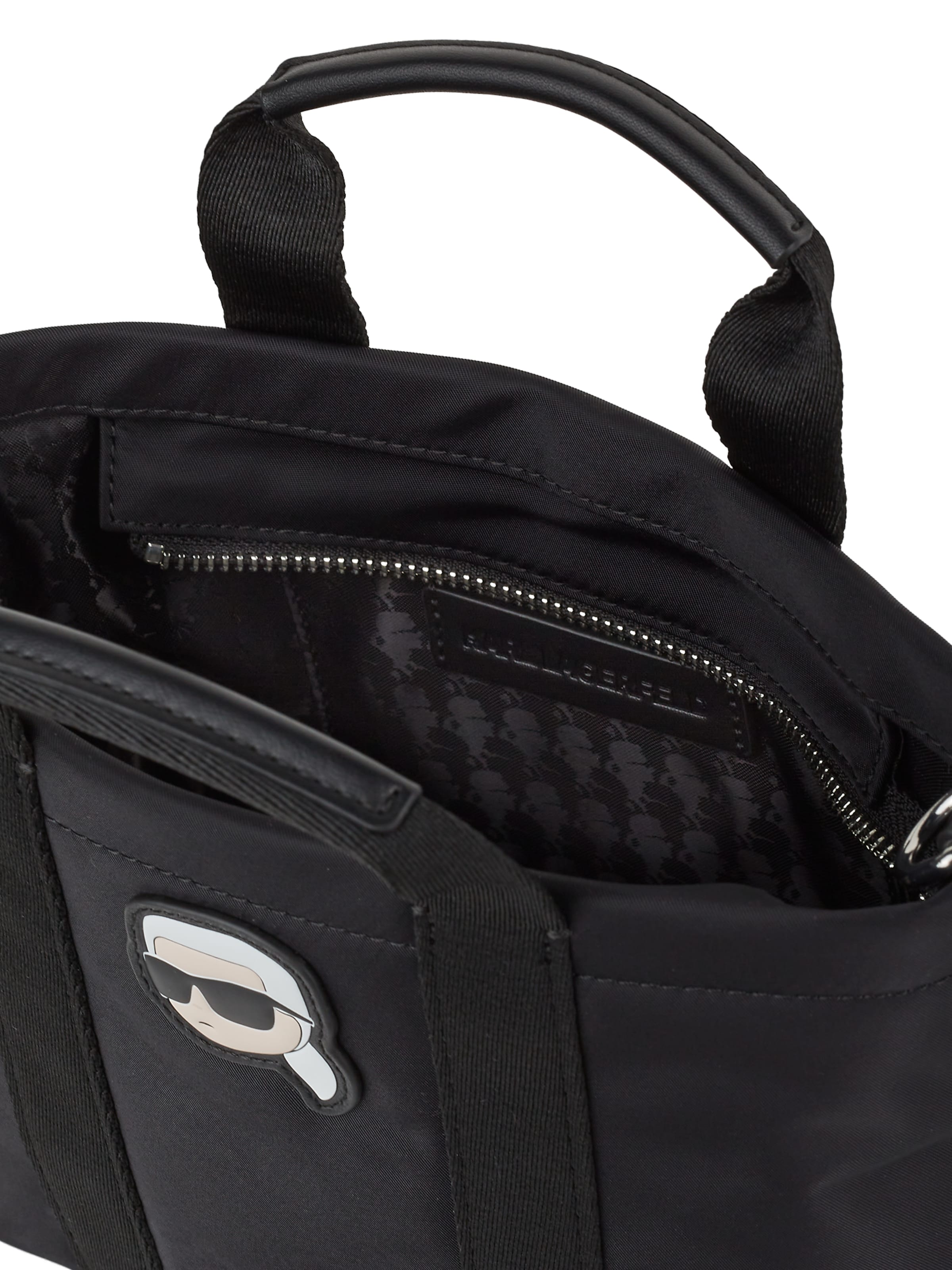 Karl Lagerfeld Käsilaukku 'Ikonik' värissä musta