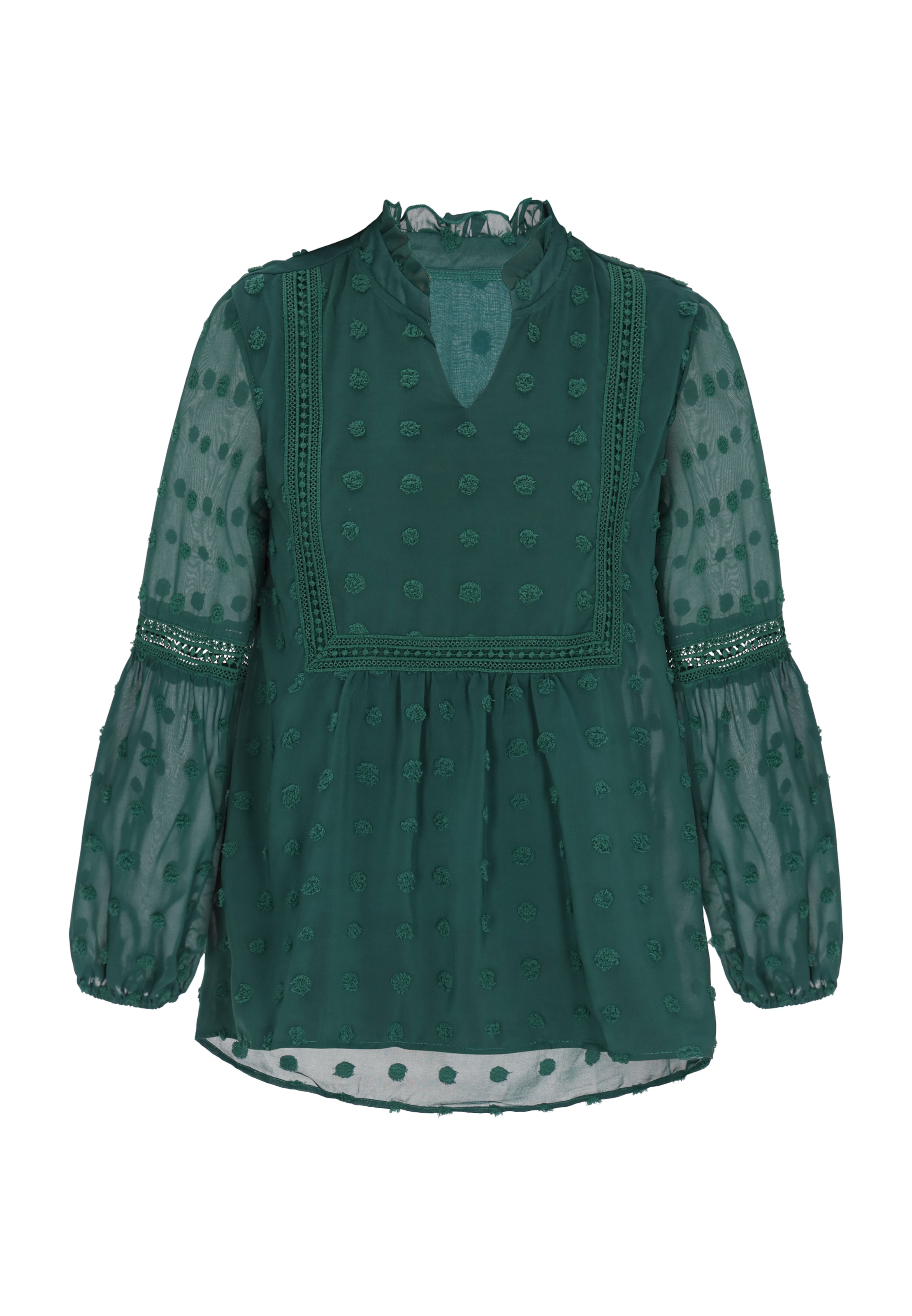 faina Μπλούζα σε πράσινο: μπροστά