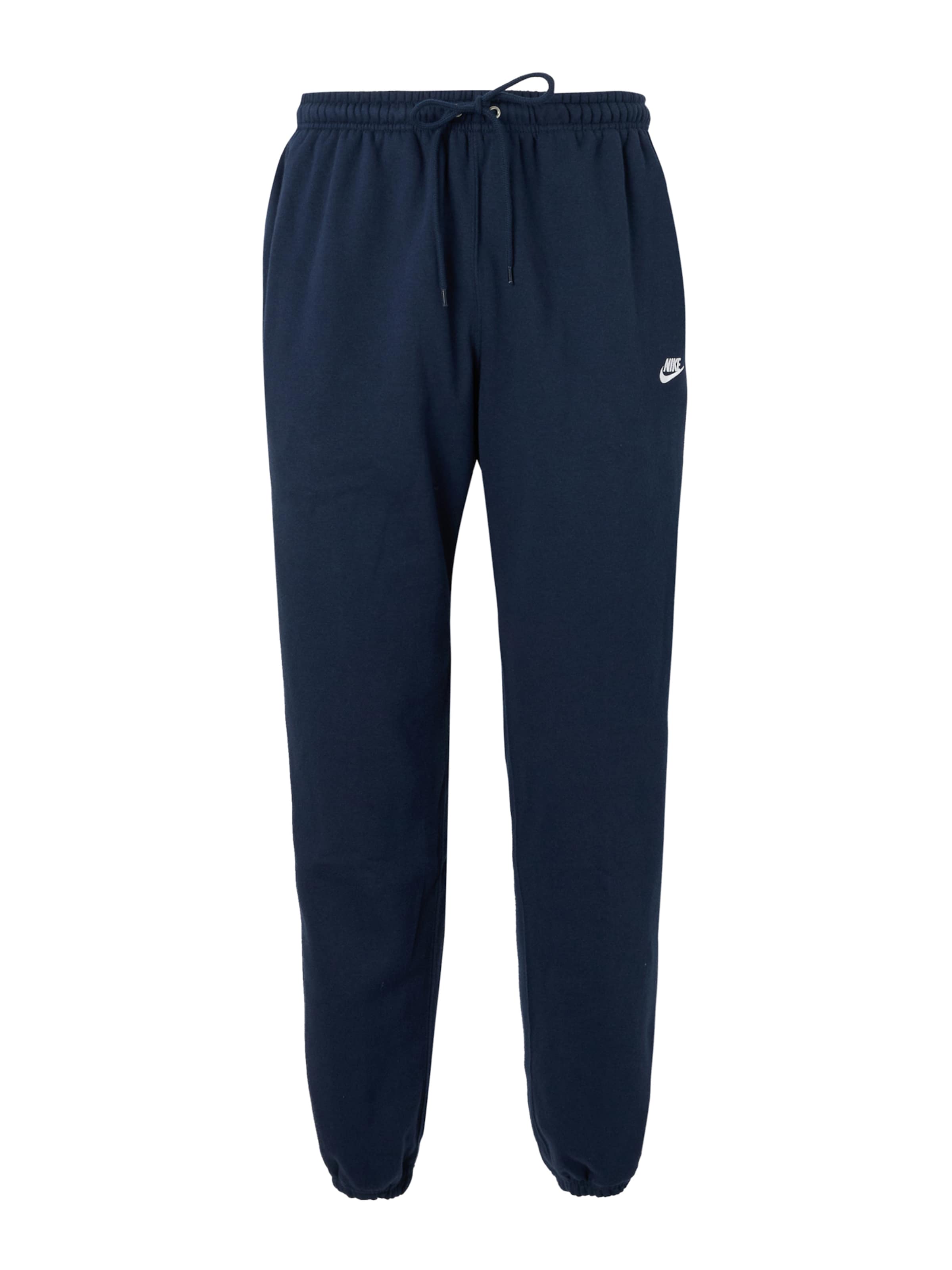 Effilé Pantalon 'CLUB' Nike Sportswear en bleu : devant