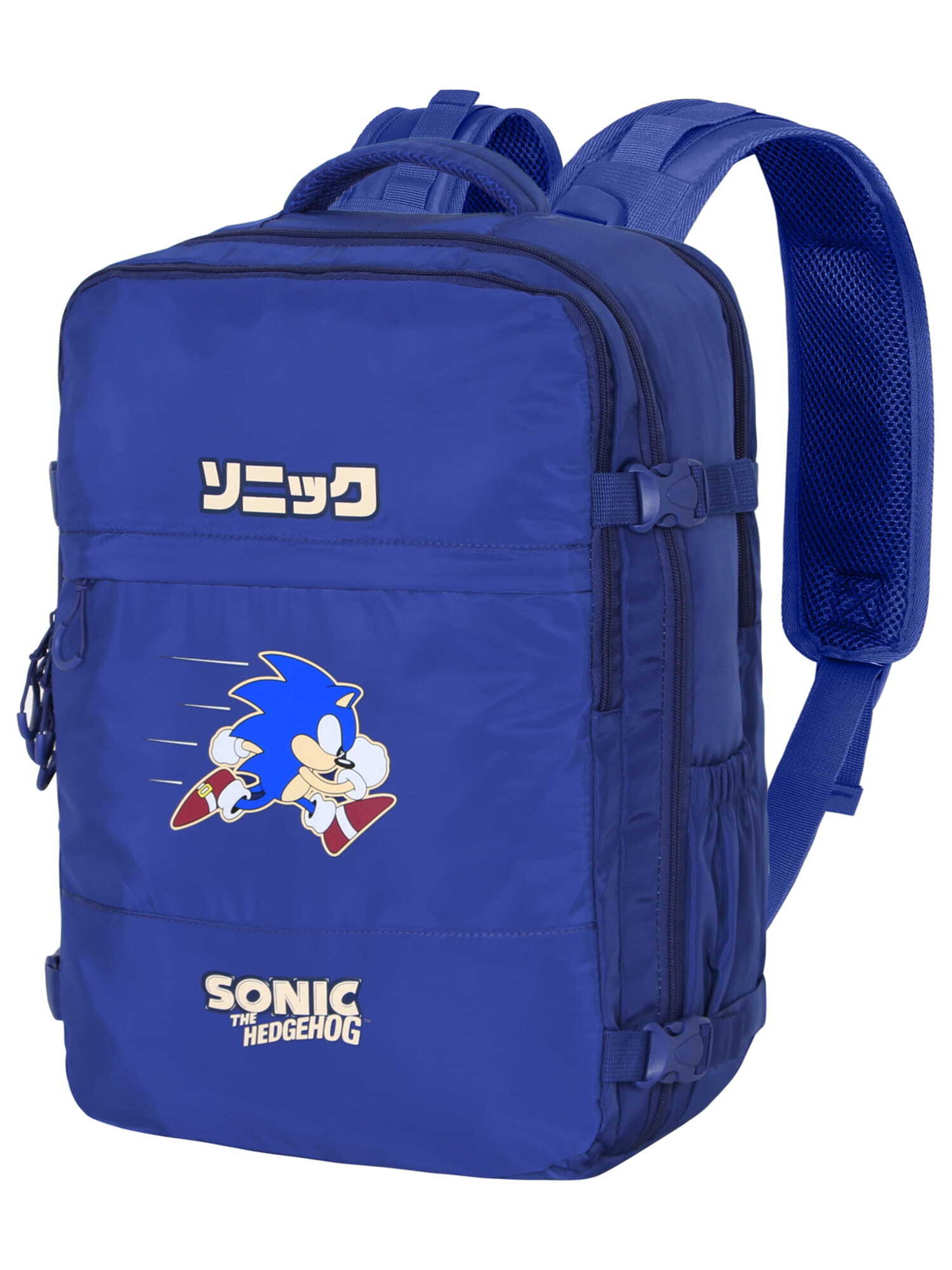 Sega Backpack 'Sonic' in Blue: front