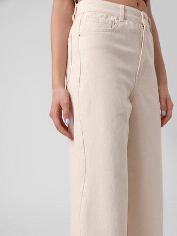 VERO MODA Wide leg Jeans 'Kathy' i beige