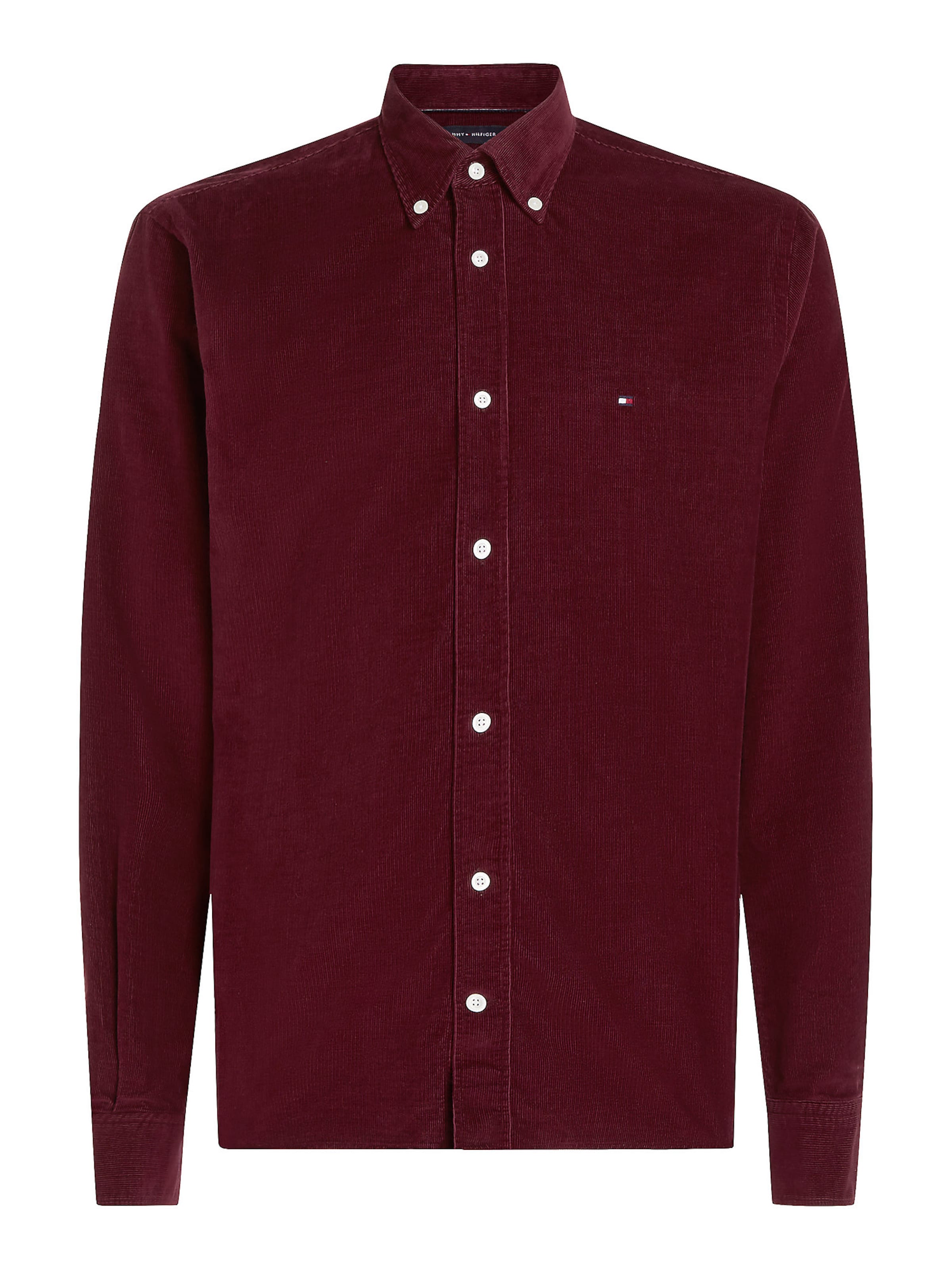 Coupe regular Chemise TOMMY HILFIGER en Bordeaux ABOUT YOU