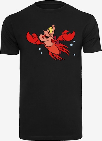 T-Shirt 'Disney The Little Mermaid Sebastian Bubbles' F4NT4STIC en noir : devant