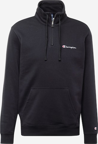 Champion Authentic Athletic Apparel Sweatshirt in Black: front