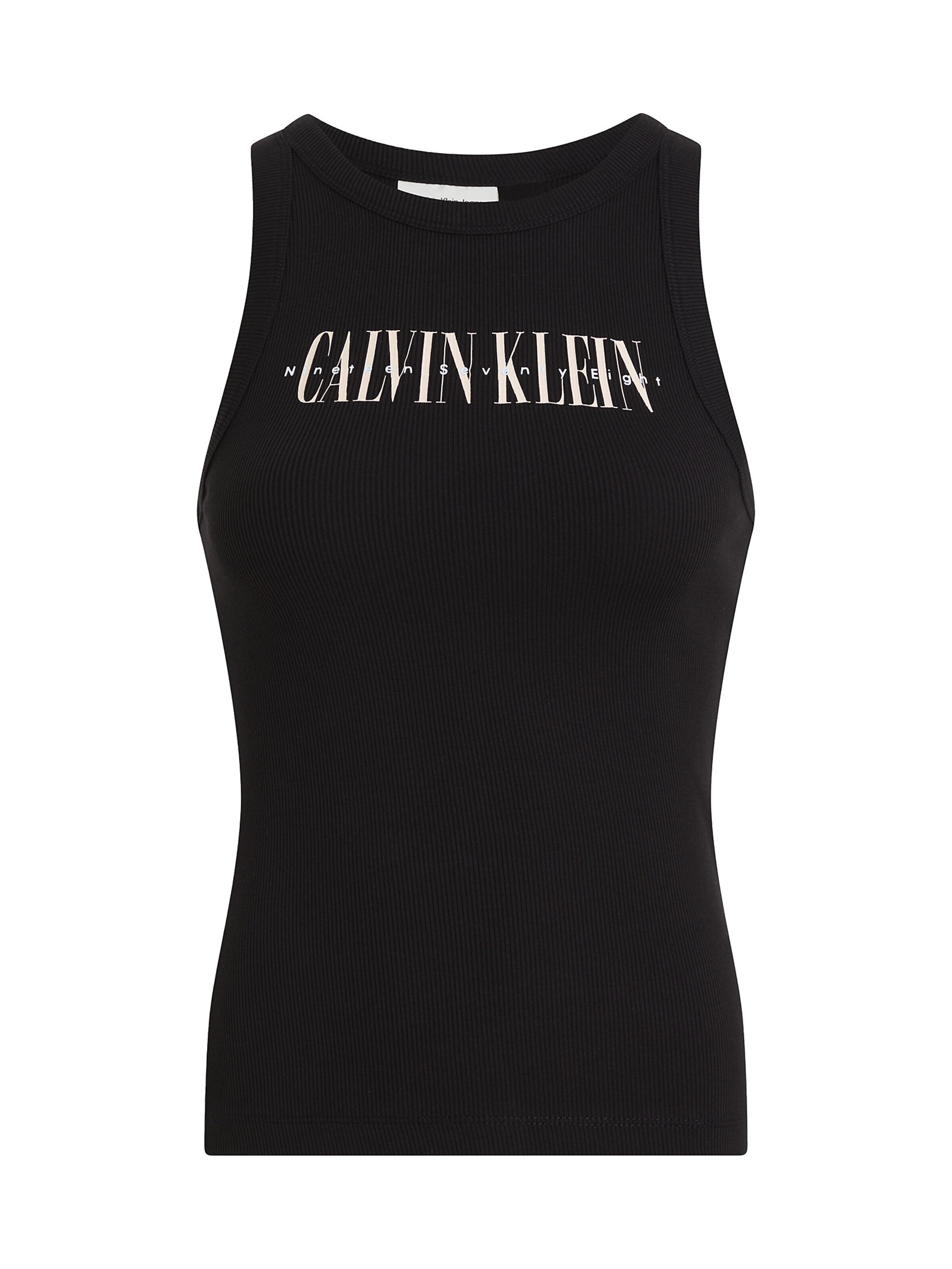 Top di Calvin Klein Jeans in nero: frontale