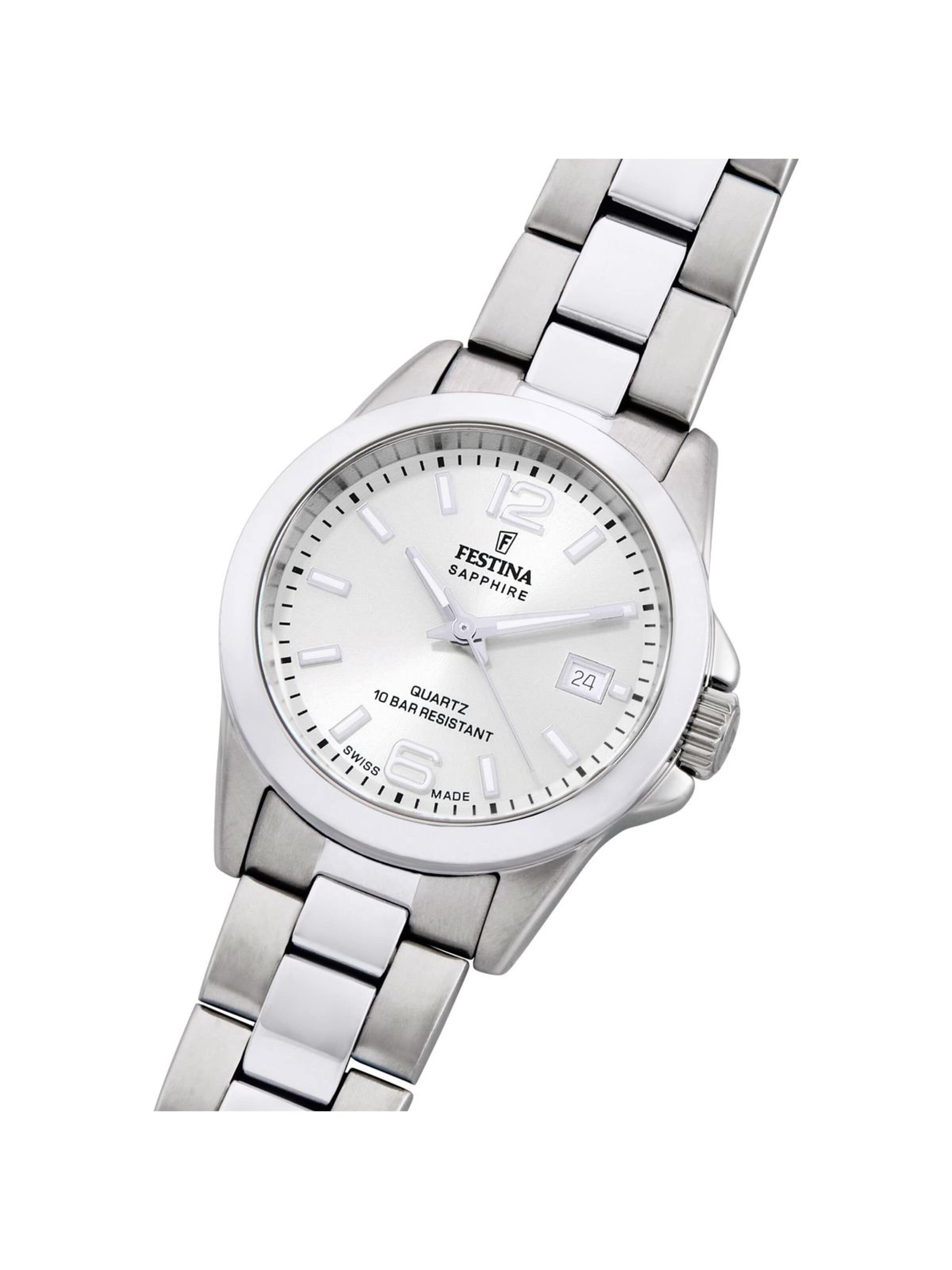 FESTINA Analog Watch 'Classics Swiss' in Silver