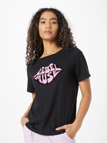 T-shirt Coster Copenhagen en noir : devant