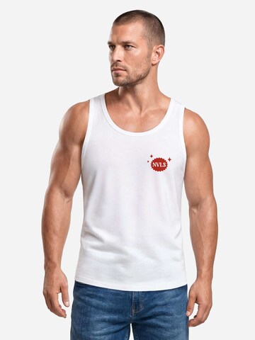 Neverless Shirt 'Crust Issues' in White: front