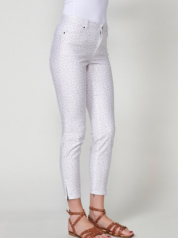 KOROSHI - Slimfit Calças de ganga em branco