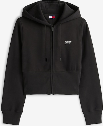 Giacca di felpa di Tommy Jeans in nero: frontale