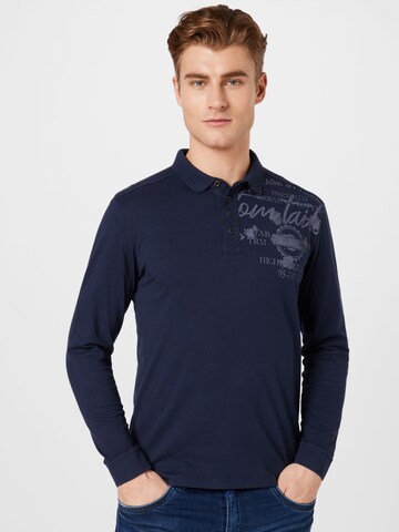 TOM TAILOR Shirt in Blauw: voorkant