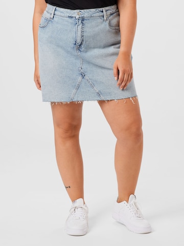 Calvin Klein Jeans Curve Skirt in Blue: front
