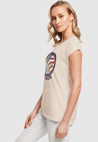 T-shirt 'NASA - Faded' Merchcode en beige