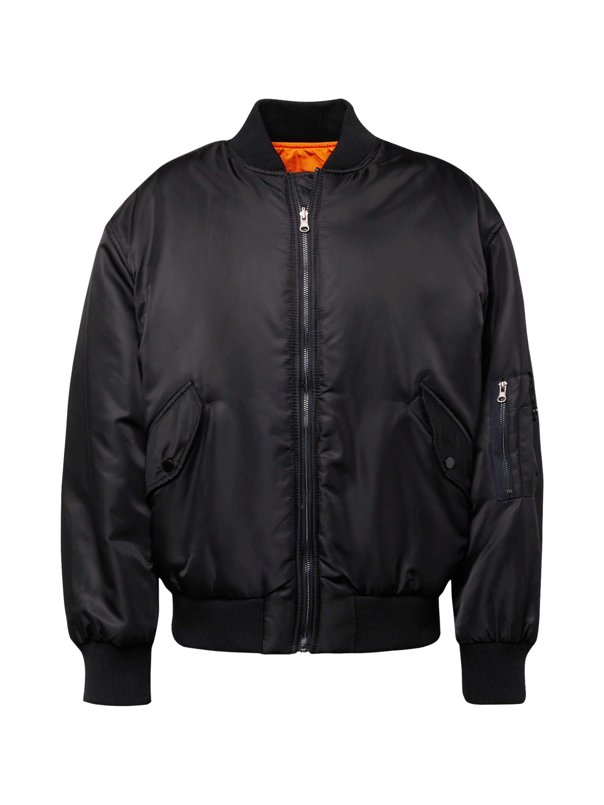 Veste mi-saison 'MA1' TOPMAN en noir : devant