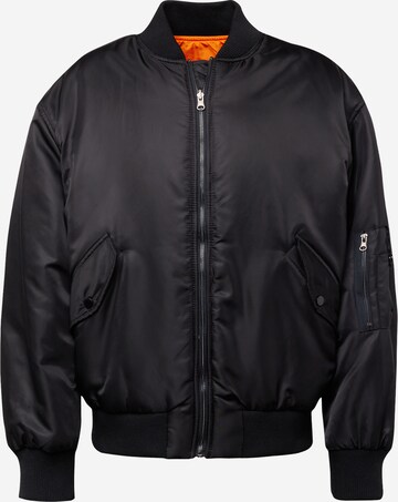 TOPMAN Between-Season Jacket 'MA1' in Black: front