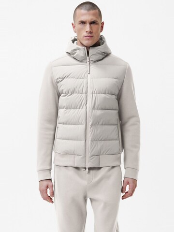 DUNO Winter jacket 'Padded bi-material hooded jacket' in Grey