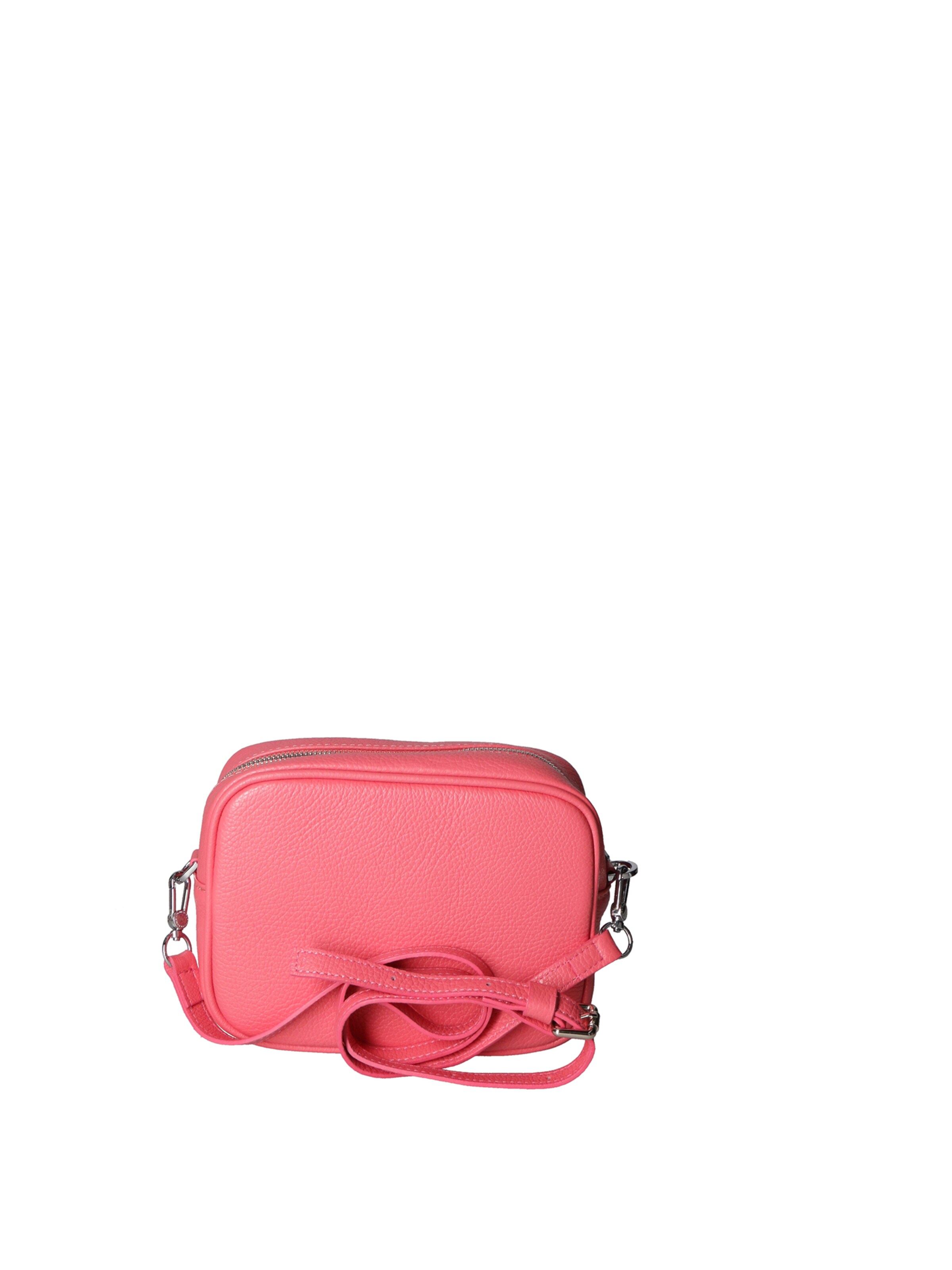 Borsa a tracolla 'Borsa a Tracolla Donna Pelle Virginia Rhinè Zip' di Virginia Rhinè in rosa