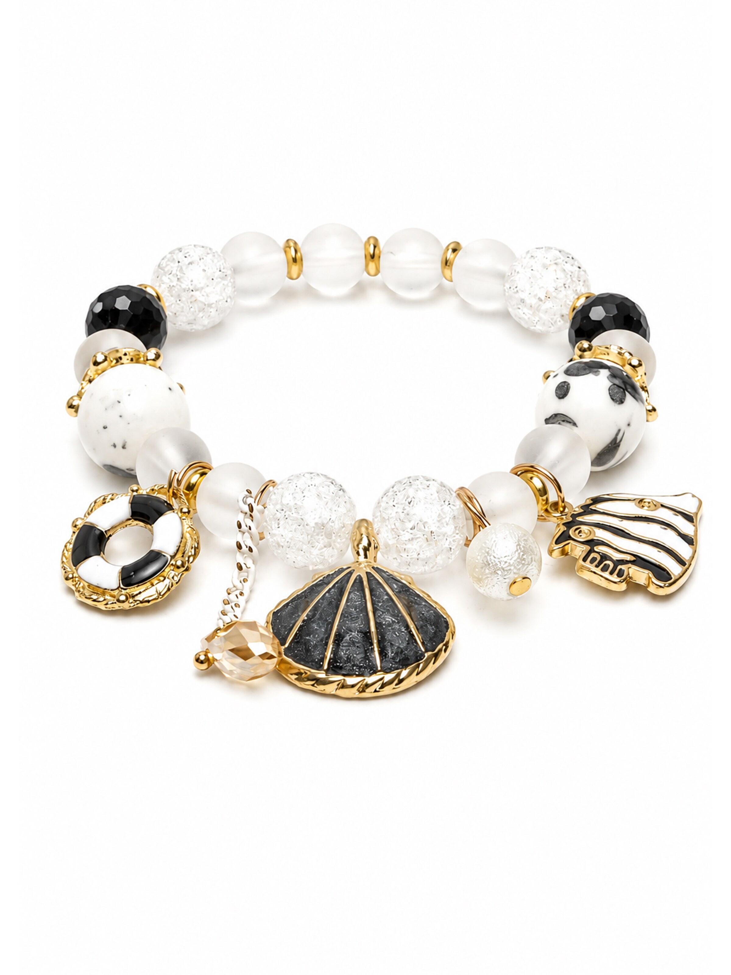 AVANT-GARDE PARIS Armband 'Bettinara' i svart: framsida
