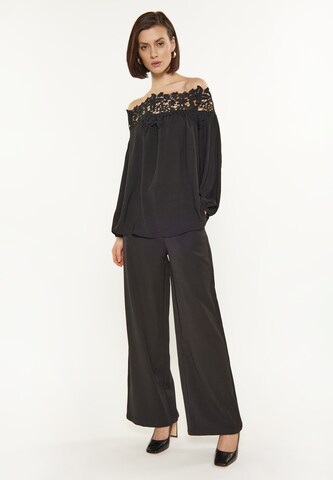 usha BLACK LABEL Blouse in Zwart