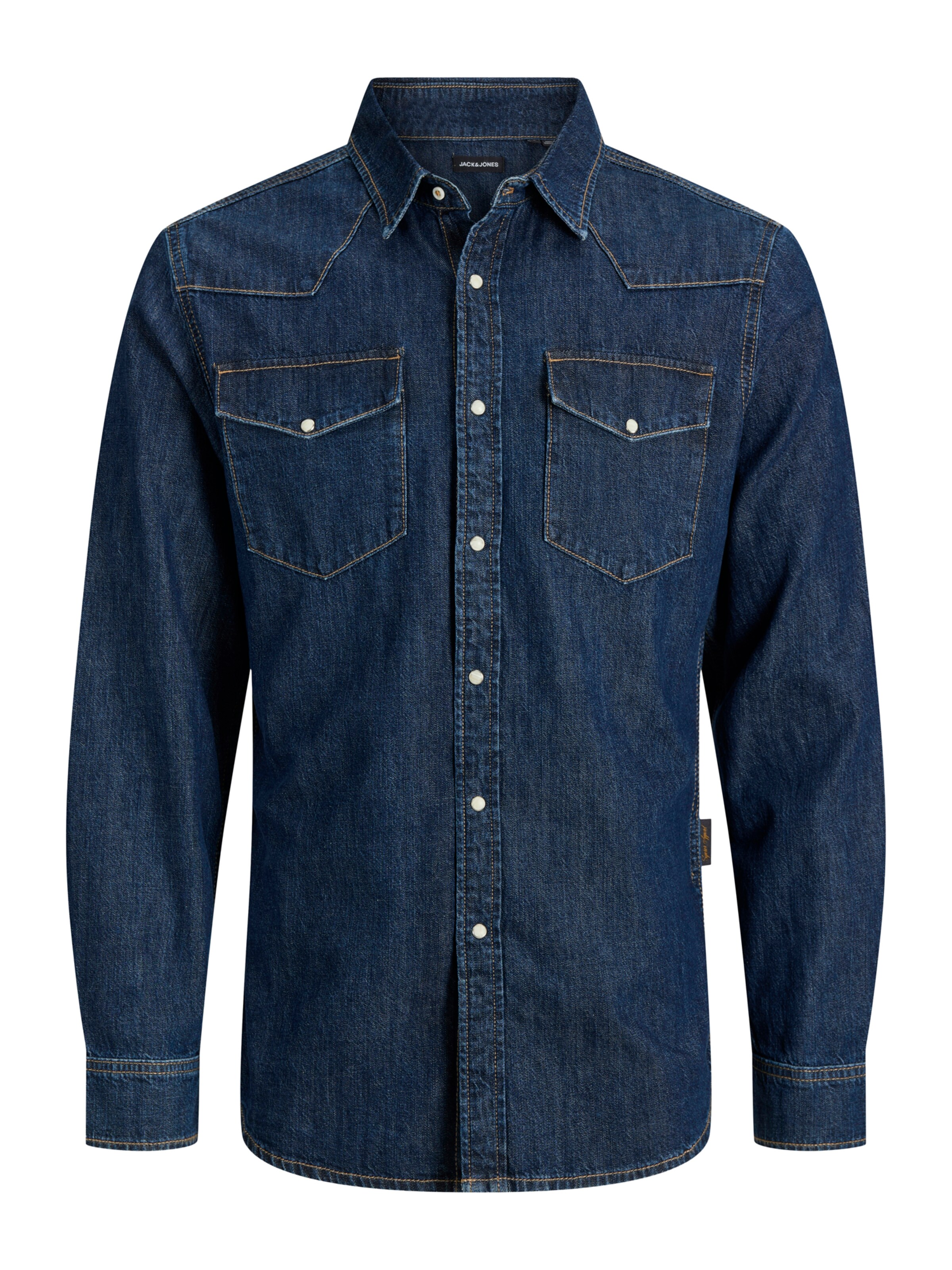 JACK & JONES Skjorte 'JJEWESTERN' i blå: forside