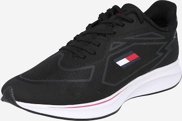 TOMMY HILFIGER Athletic Shoes in Black: front