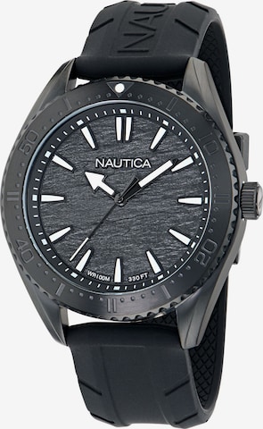 Montre à affichage analogique NAUTICA en noir : devant