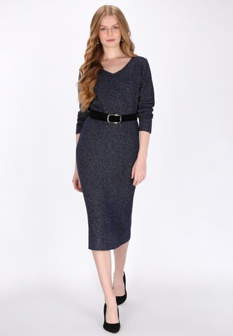 DreiMaster Klassik - Vestido de malha em azul