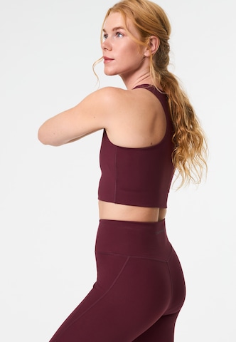 purpurinė Girlfriend Collective Biustjė Sportinė liemenėlė 'Paloma'