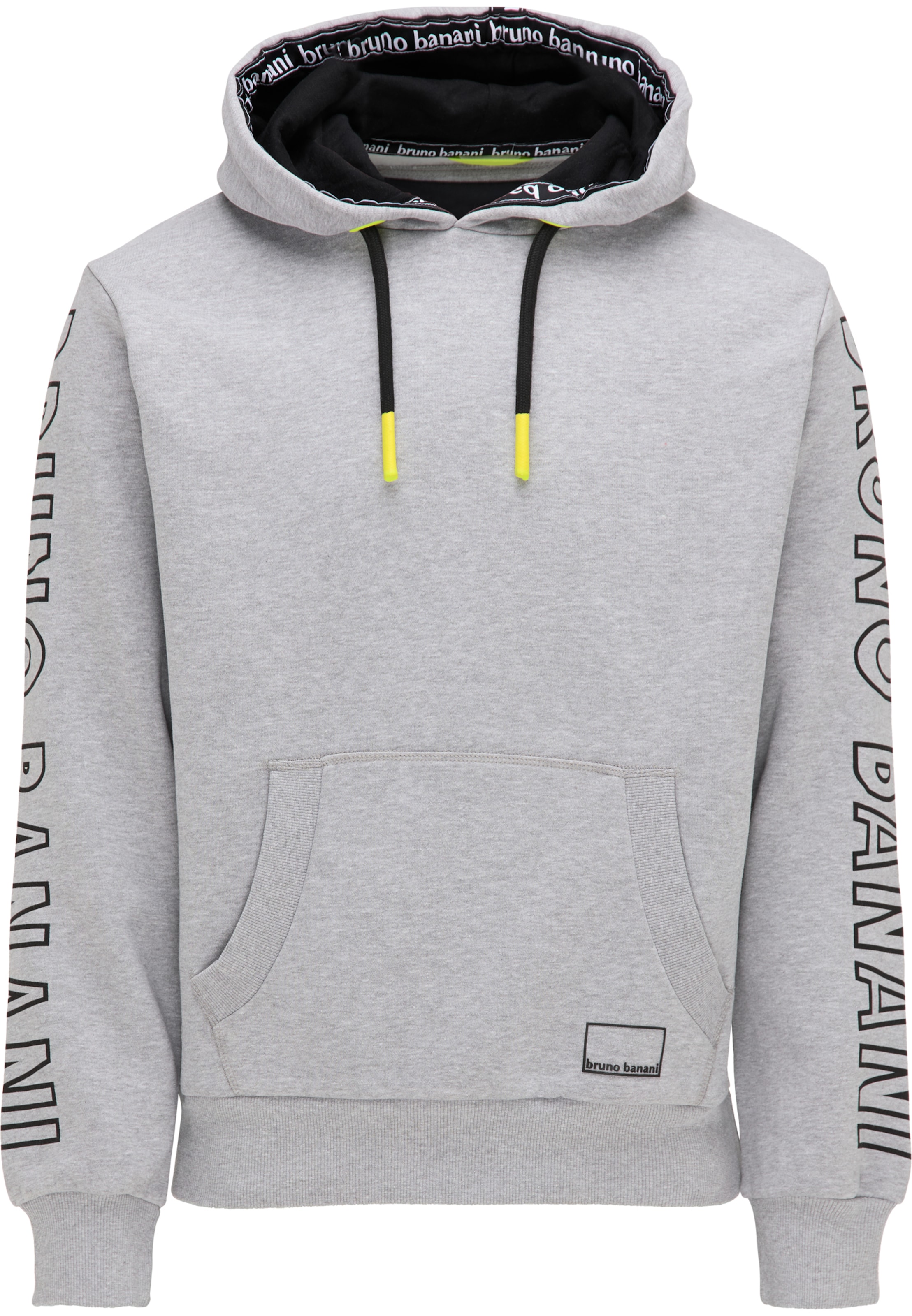 Bruno Banani Sweatshirt 'West' in Mottled grey / Black, Item view