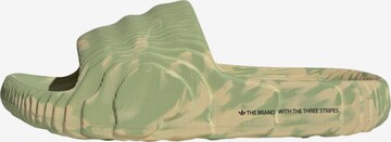 ADIDAS ORIGINALS Beach & Pool Shoes 'Adilette' in Green: front