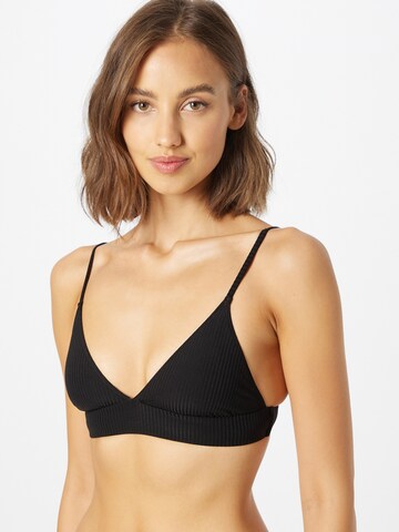 Bustier Hauts de bikini Banana Moon en noir : devant