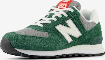 Sneaker bassa '574' di new balance in verde: frontale