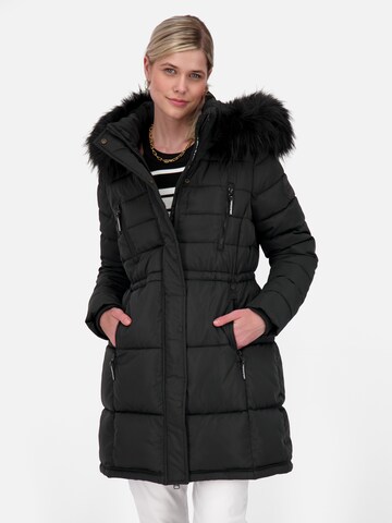 Manteau d’hiver 'NicolaAK' Alife and Kickin en noir : devant