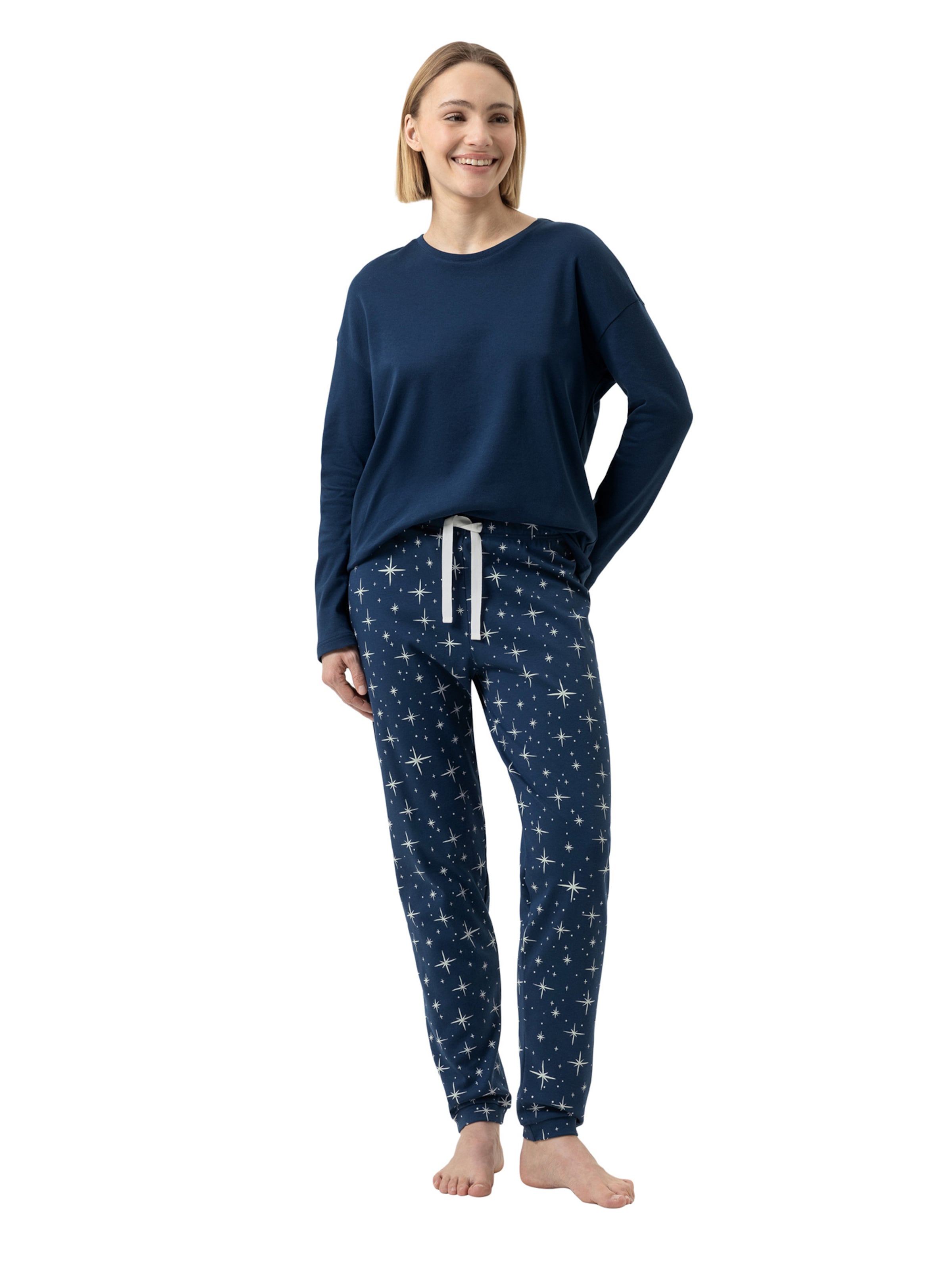 Mey Pyjama in Blau: Vorderseite