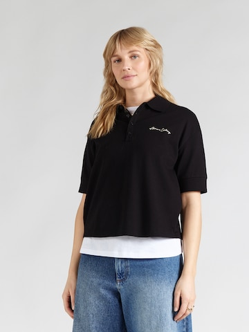 ARMANI EXCHANGE - Camiseta en negro: frente