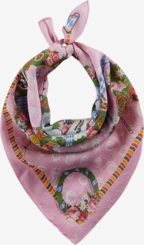 Foulard traditionnel CODELLO en rose : devant